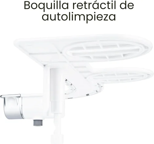 Miniatura 8 de Brondell Bidet - Thinline SimpleSpa SS-150 Rociador de agua fresca no eléctrico, accesorio de bidé para inodoro en blanco con boquilla de auto X