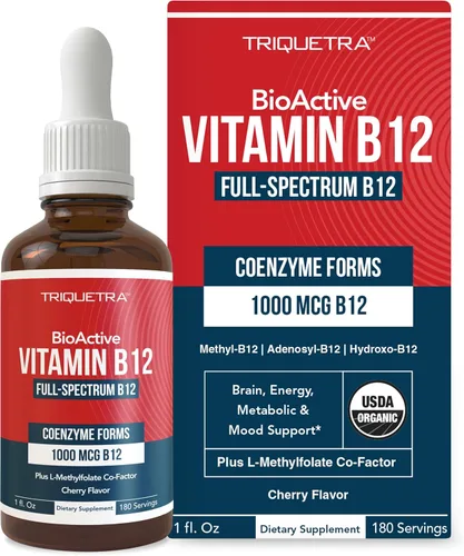 Miniatura 8 de BioActive Vitamina B12 – 1000 mcg, contiene las 3 formas de coenzimas (metilo, adenosilo e hidroxi) más coactor de metilfolato Apoya la energía