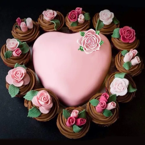 Miniatura 4 de Mity Rain Roses Collection - Molde de silicona con forma de rosa para decoración de tartas con fondant, arcilla polimérica, caramelo, chocolate
