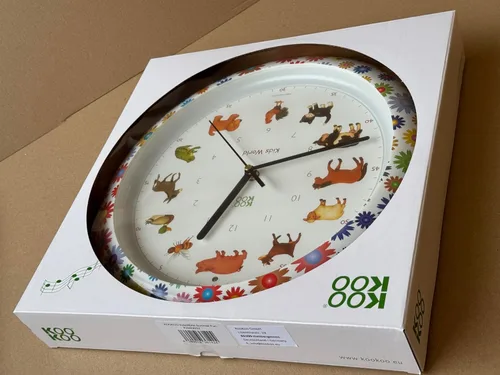 Miniatura 2 de KOOKOO Kids World Sunny Flower - Reloj de pared para niños con sonidos naturales, 12 animales de granja Flor soleada