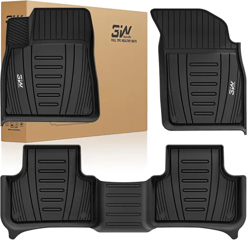 3W 2017-2024 2025 Tapetes para Audi Q7/SQ7 y tapetes para coche Audi Q8 2019-2024 2025, 4M TPE para todo tipo de clima, accesorios de ajuste