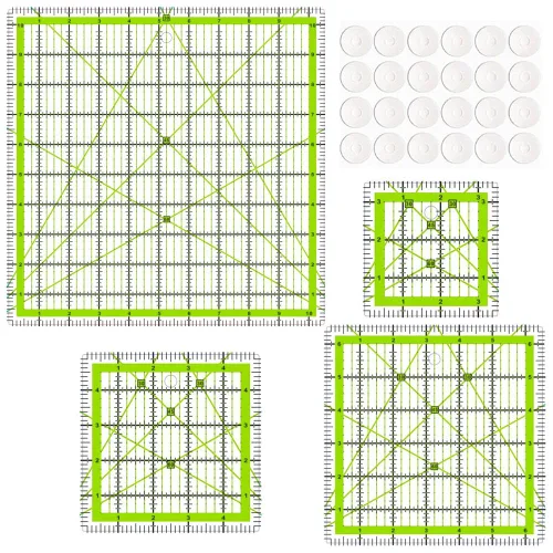 Miniatura 5 de Reglas de acolchado, 7 plantillas de reglas de costura