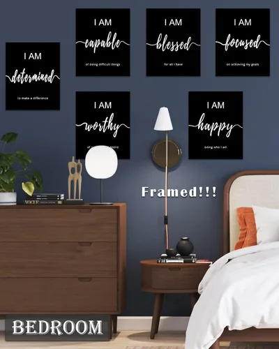 Miniatura 4 de Drsoum Arte de pared inspirador para la oficina, impresiones artísticas motivacionales para la oficina, dormitorio, sala de estar, aula, 8 x 10