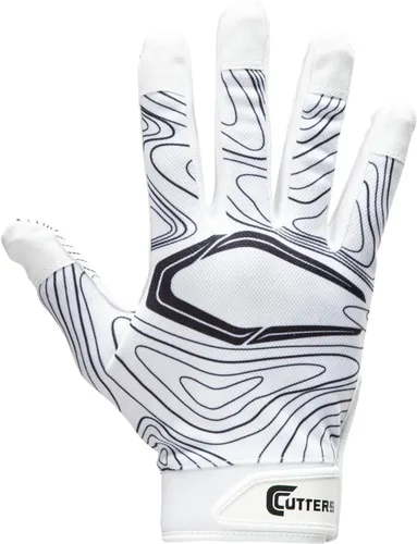 Miniatura 8 de Cutters Guantes de fútbol – Guantes de receptor de fútbol con agarre de silicona de alta adherencia, soporte y protección superiores, adultos y Topo