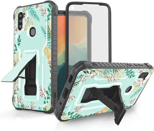 Miniatura 9 de FITO - Funda para Samsung Galaxy A11, durable, resistente a los golpes, con protector de pantalla y soporte integrado