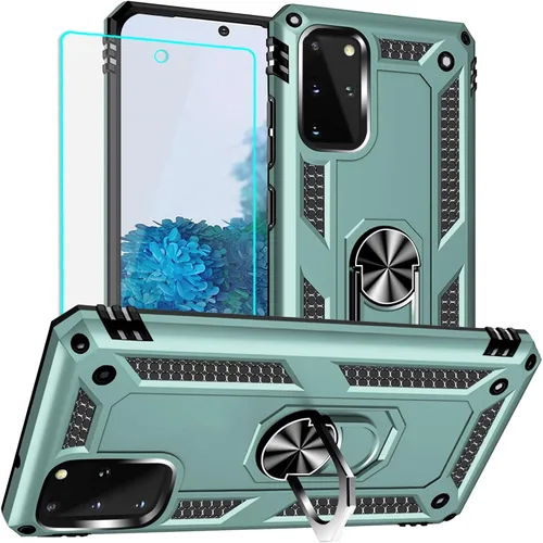 Miniatura 14 de Yiakeng Funda para Samsung Galaxy S20 FE, funda Galaxy S20 FE 5G con protector de pantalla HD, fundas protectoras de grado militar con anillo