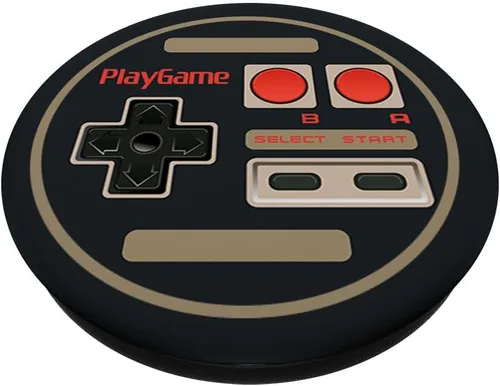 Miniatura 2 de Controlador de juego retro clásico para jugadores con botón de videojuegos PopSockets PopGrip: agarre intercambiable para teléfonos y tabletas