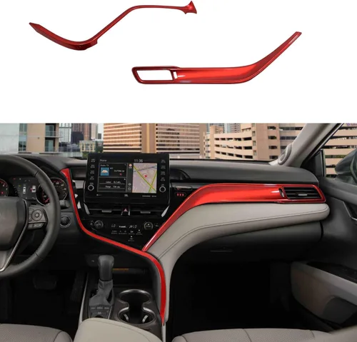 Miniatura 7 de Rifoda Para Camry Co-Piloto Guantera Lateral Panel de Interruptor Decoración Material ABS Ajuste para Toyota Camry 2018 2019 2020 2021 2022