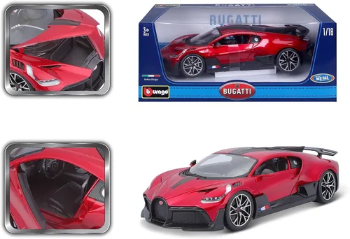 Miniatura 11 de Bburago 18-11045R Bugatti Divo 1:18 Escala Modelo de coche, rojo