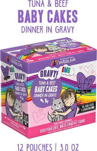 Miniatura 3 de Weruva latas de comida húmeda para gatos sin granos y bolsas B.F.F. (Best Feline Friend), Púrpura