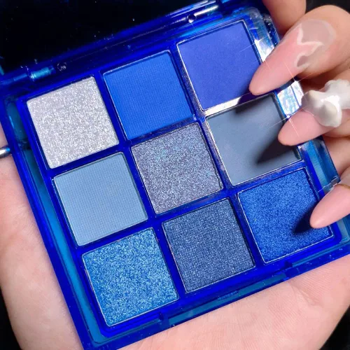 Miniatura 9 de 16 colores verde con brillo mate y sombra de ojos en polvo, maquillaje de disfraz de bruja Elphaba, sombra de ojos verde bosque amarillo colorida