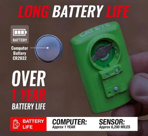 Miniatura 6 de CATEYE Computadora Inalámbrica para Bicicleta Padrone – Ciclocomputadora con Pantalla de Gran Tamaño, Velocímetro y Odómetro Inalámbricos, Montaje