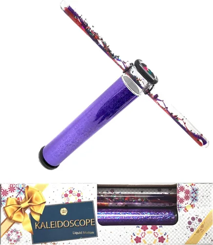 Miniatura 3 de Star Magic Caleidoscopio de varita gigante con purpurina – Caleidoscopio líquido de 9 pulgadas – Un caleidoscopio de color seleccionado al azar