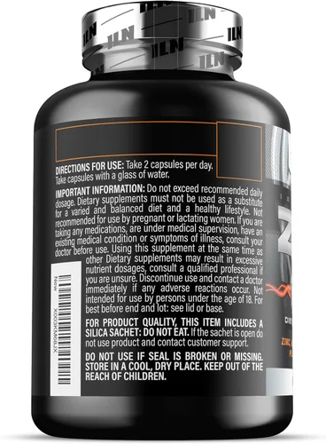 Miniatura 9 de Iron Labs ZM6 - Suplemento de zinc y magnesio de alta resistencia - 360 cápsulas vegetarianas (suministro para 6 meses) - Aspartato de zinc