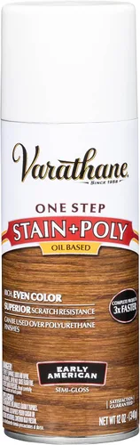 Miniatura 8 de Varathane 243867 - Tinte de una sola aplicación a base de aceite + Spray de poliuretano, 340 g, Rojo Caoba rojo (Red Mahogany)