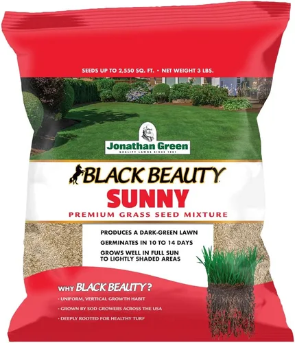 Miniatura 6 de Jonathan Green (10895) Black Beauty Sunny Grass Seed - Semilla de césped de temporada fría (1 libra)