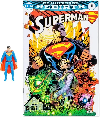 Miniatura 2 de McFarlane Toys - DC Direct - Figura de 3 pulgadas con cómic WV1 - Superman (renacimiento)