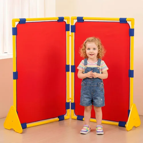 Miniatura 11 de Paquete de 2 paneles de juego – Divisores de aula para separación de habitaciones, divisores versátiles para niños y espacios de aprendizaje