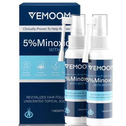 Spray para el crecimiento del cabello de minoxidil al 5% para mujeres y hombres, tratamiento eficaz contra la pérdida de cabello para el nuevo