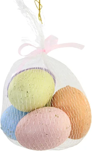 Miniatura 3 de Bethany Lowe Designs LC1529 - Huevos de arcoíris pastel grandes, juego de 6