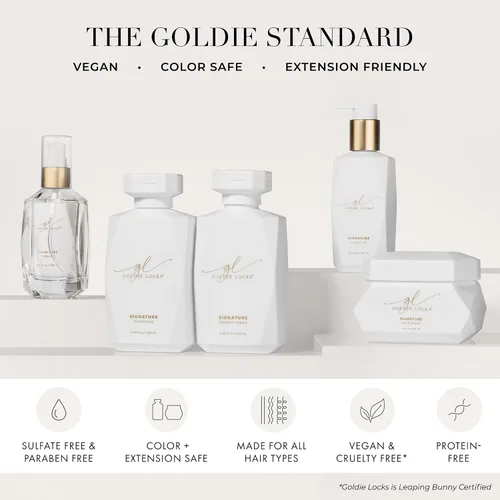 Miniatura 6 de Goldie Locks Brilliant Blonde Purple Shampoo - Ilumina y tonifica el cabello rubio, gris y aclarado, neutraliza el latón, sin sulfatos, seguro