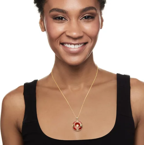 Miniatura 2 de Ross-Simons Good Fortune Butterfly Pendant Necklace in 18kt Gold Over Sterling