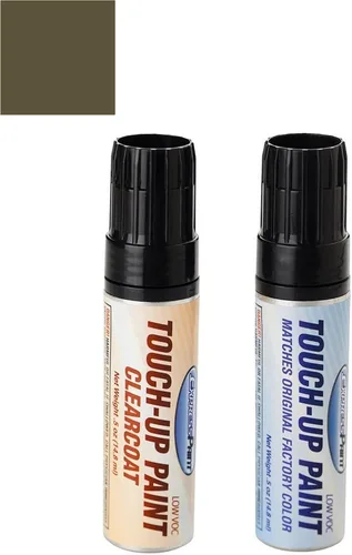 Miniatura 8 de Tarro de media onza para pintura de retoque automotriz Chrysler Pacifica – Moderno efecto azul Clearcoat PBl/EBL – Color+paquete de capa