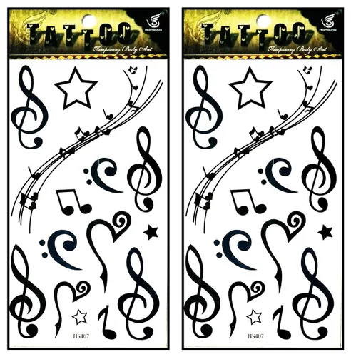 Miniatura 7 de Tatuajes de 2 hojas de letras inglesas clásicas temporales tatuajes 3D falsos impermeables para hombres, mujeres y niñas, parte inferior