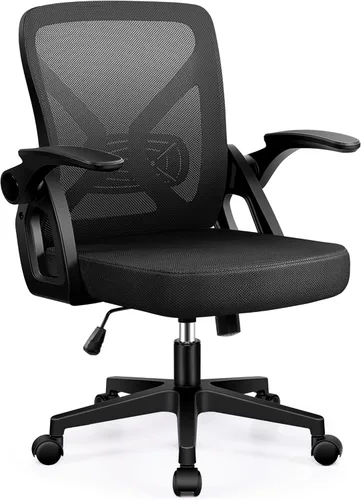 Miniatura 9 de FelixKing Silla de oficina – Silla de escritorio ergonómica de malla transpirable con ruedas y soporte lumbar, sillas de oficina con reposabrazos