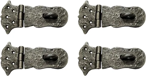 Miniatura 19 de Adonai Hardware "Paran" Cerrojo de bloqueo de seguridad de latón resistente (6 pulgadas x 1 paquete, latón satinado) para cofre del tesoro