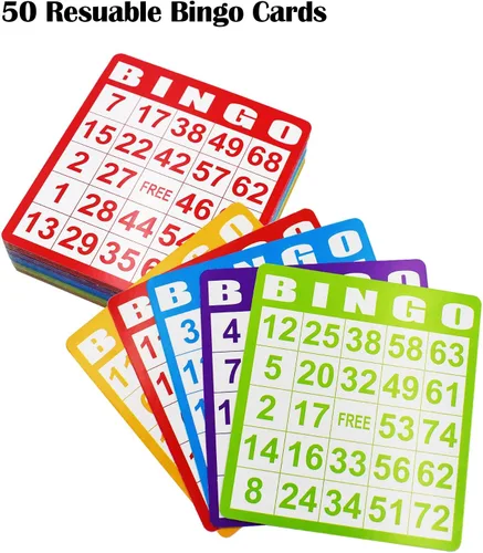 Miniatura 5 de Yuanhe Juego de bingo de lujo, jaula redonda de metal, 75 bolas de colores, 50 tarjetas de bingo, 300 fichas mixtas y tablero maestro para grupos