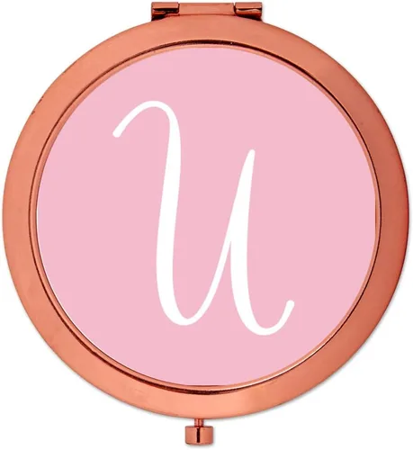 Miniatura 17 de Andaz Press Espejo compacto de oro rosa, regalo de boda de dama de honor, rosa rubor, paquete de 1, despedida de soltera, despedida de soltera, Maid