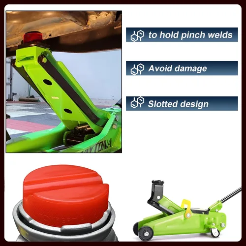 Miniatura 5 de Almohadilla de Gato de Coche Adaptador de Piso Protector de Marco Ranurado Herramienta de Elevación Disco Protector de Soldadura de Pellizco