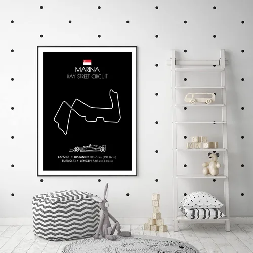 Miniatura 129 de Custom Car Posters Póster hecho a mano compatible con Autodromo Enzo e Dino Ferrari (Imola, Italia), póster de pista de carreras diseñado