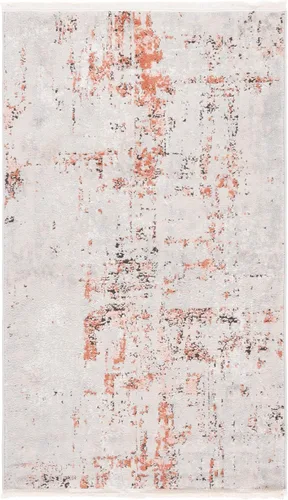 Miniatura 11 de SAFAVIEH Shivan Collection - Alfombra decorativa de 2 pies 2 pulgadas x 4 pies, gris y dorado, diseño abstracto moderno, no desprende pelusa