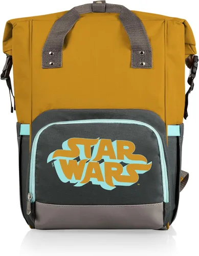 Miniatura 10 de PICNIC TIME Disney Lilo and Stitch On The Go - Mochila enfriadora con tapa enrollable, con aislamiento de lados suaves, con capacidad de 30 a 42 gris