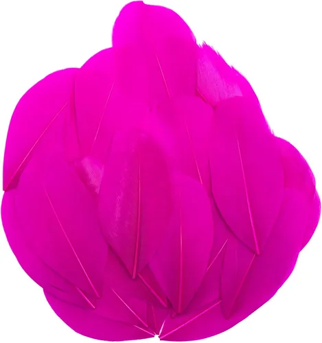 Miniatura 9 de 50 plumas de ganso naturales, plumas artesanales de 2 a 3 pulgadas para centros de mesa, plumas coloridas a granel para fiestas de Gatsby, vestidos
