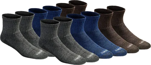 Dickies Calcetines Dri-Tech para hombre con control de humedad, disponibles en tallas M-XXL (6, 12, 18 pares)