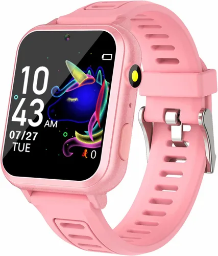 Miniatura 9 de Sedzofan Reloj inteligente para niños con 24 juegos de rompecabezas, pantalla táctil HD, cámara, reproductor de música, podómetro, despertador