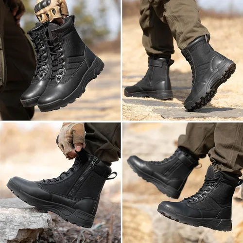 Miniatura 8 de Botas de trabajo tácticas militares para hombre, botas de combate de montañismo