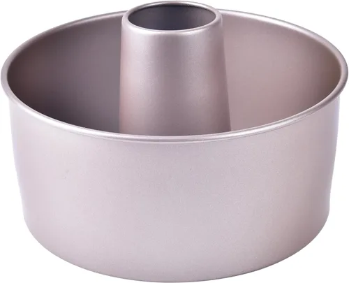 Angel Food - Molde para tartas, 8 pulgadas con parte inferior suelta extraíble, antiadherente, de gasa, para horno y hornear instantáneamente
