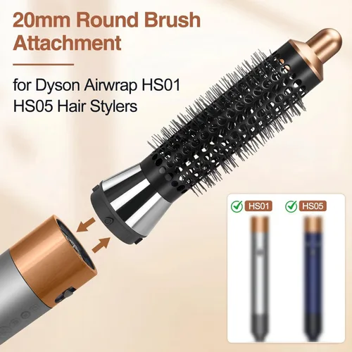 Miniatura 2 de Cepillo de volumen redondo pequeño para Dyson para Airwrap rizador accesorios Styler Curling herramienta de pelo