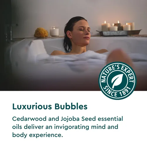 Miniatura 3 de Kneipp Baño de burbujas de aromaterapia de madera de cedro, bueno para una experiencia de cuidado personal lujosa, solo para hombres, vegano, sin