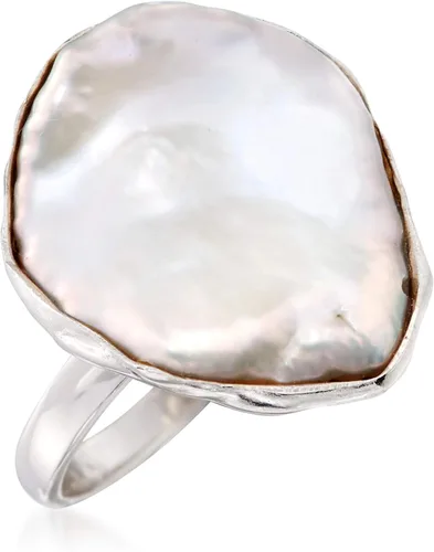 Miniatura 5 de Ross-Simons Anillo de perlas Keshi cultivadas de 0787 x 0630in en plata de ley tamaño 8 perla no conocido