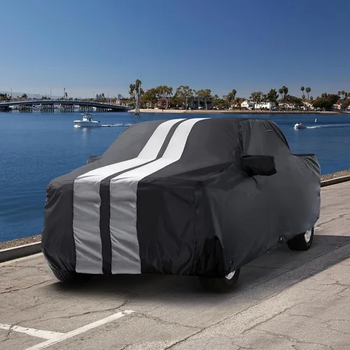 Miniatura 7 de iCarCover Funda personalizada para camión Ford Ranger Super Cab, cama regular 1983-1992, impermeable, para todo tipo de clima, lluvia, nieve, UV