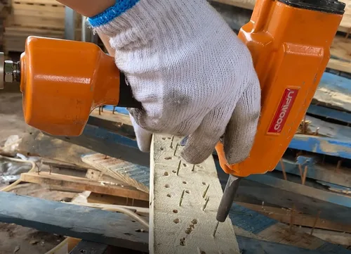 Miniatura 7 de Removedor de clavos profesional del punzón del aire, extractor de clavos neumático para descarar y reciclar madera
