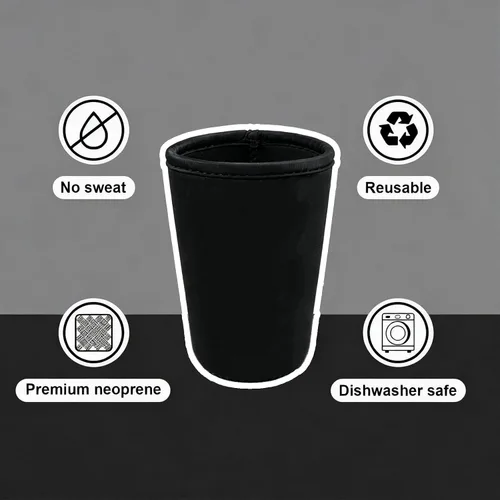 Miniatura 4 de Fundas de neopreno reutilizables aisladas para café helado, fundas para tazas de café helado, fundas para bebidas heladas y calientes