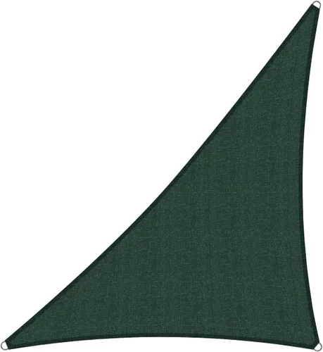 Miniatura 9 de Toldo triangular derecho, color verde, 2 x 2 x 3 pies, tela permeable al aire, toldo resistente para patio, jardín, al aire libre