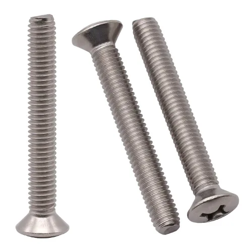 Miniatura 8 de Tornillos de máquina Phillips de cabeza ovalada de 1/4-20 x 1 (30 unidades), acero inoxidable 304 18-8, tornillos de cabeza avellanada elevados
