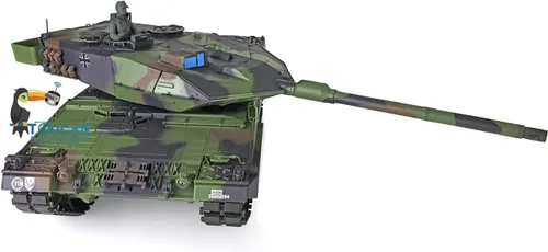 Miniatura 4 de Heng Long Toucan RC Hobby 2.4Ghz 1/16 Escala Plástico Leopard2 A6 RC Tanque